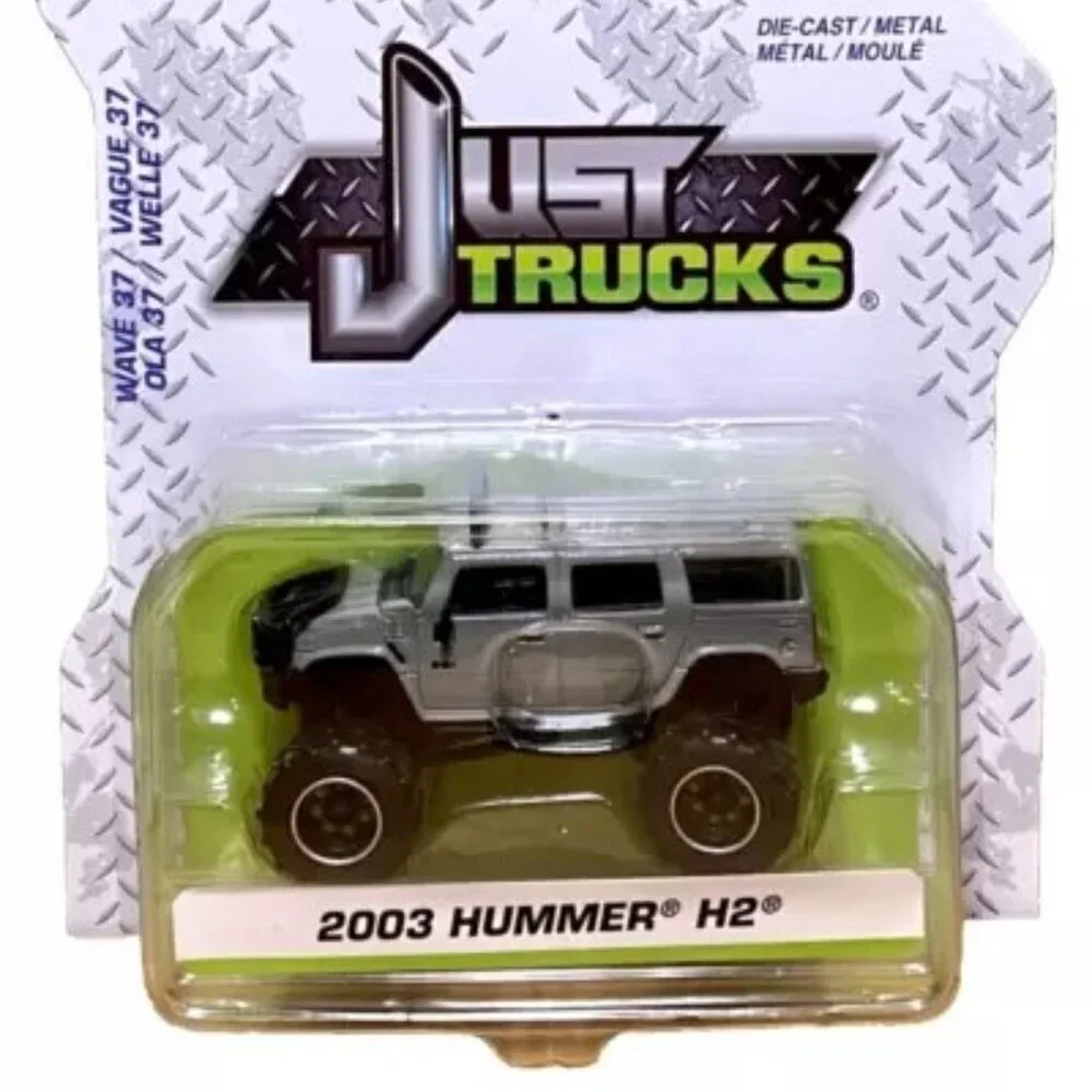 Jada Just Trucks 2003 Hummer H2‎ Wave 37 Gray Metal SUV Truck Model HTF NIP 2022